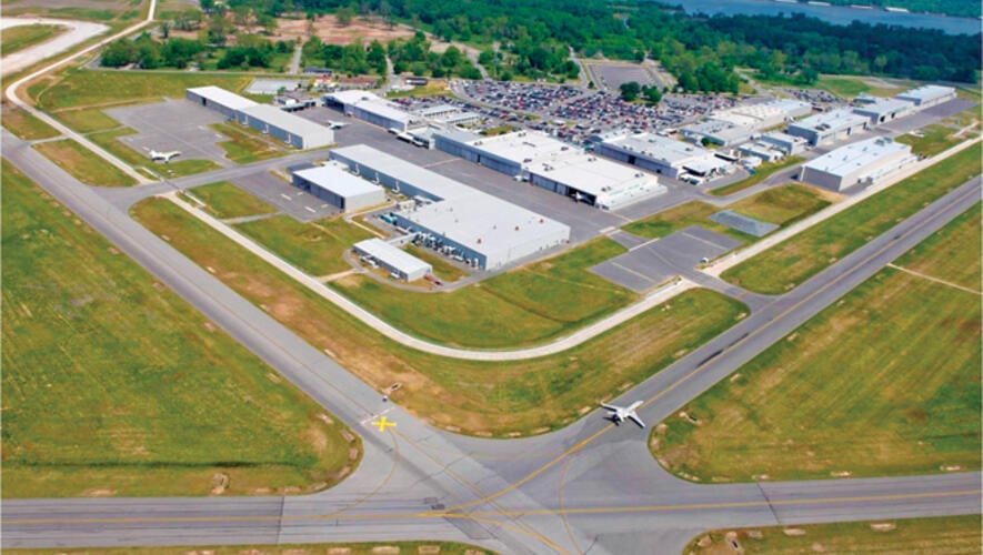 Dassault Falcon Jet's facility in Little Rock, Ark.