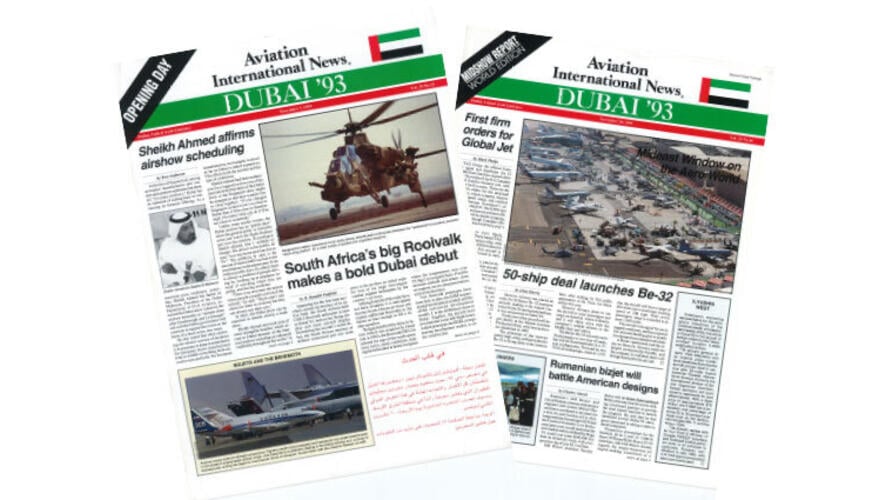 Dubai Airshow covers 1993