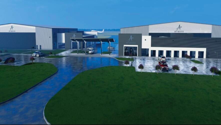 Jet Access private aviation complex at Dallas Executive Airport